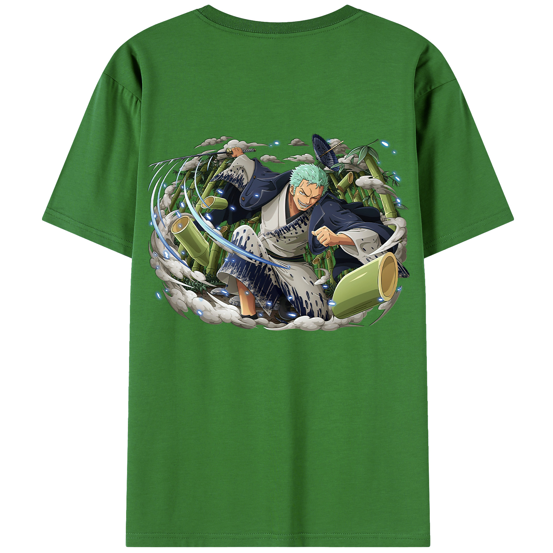 ワンピース ロロノア・ゾロ ONE PIECE Roronoa Zoro レディース半袖Tシャツ(バックプリント)